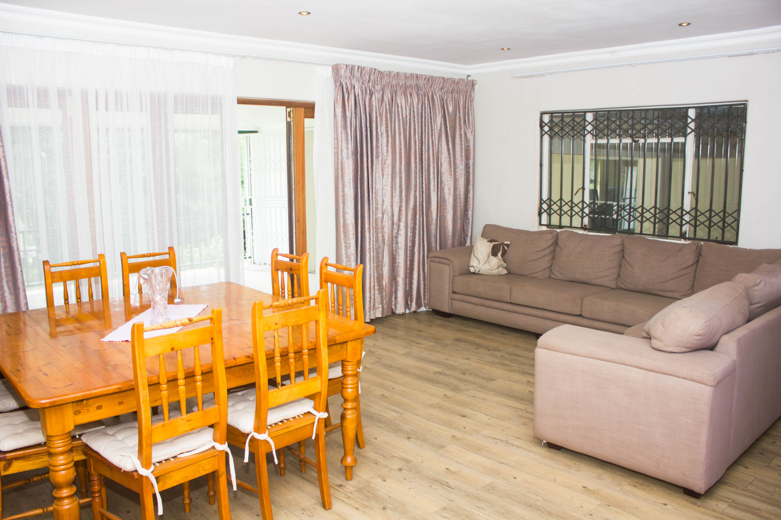 Sofass table and chairs